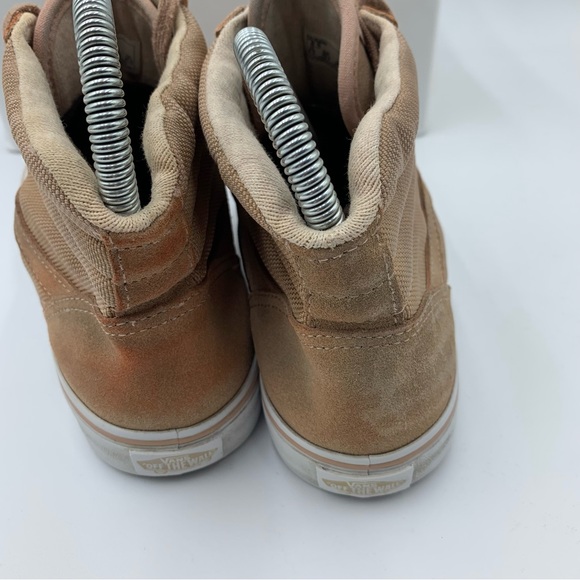 Vans Off The Wall Trainers High Top Peach Pink Skate Casual Sneakers EU39 UK 6 - Picture 6 of 9